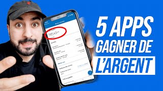 5 APPLICATIONS POUR GAGNER DE LARGENT AVEC SON TÉLÉPHONE [upl. by Euqinot]