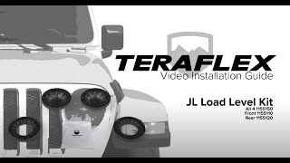 TeraFlex Install JL Load Level Kit [upl. by Daitzman]