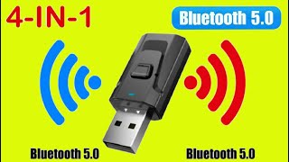 4 IN 1 Bluetooth 5 0 Receiver and Transmitter [upl. by Llerred]