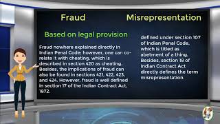 What is Difference Between Fraud amp Misrepresentation [upl. by Aieka491]