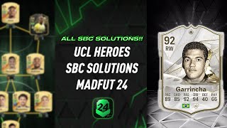 UCL HEROES  ALL 4 SBCS  Easiest Way Possible  MadFUT 24 [upl. by Rimhsak]