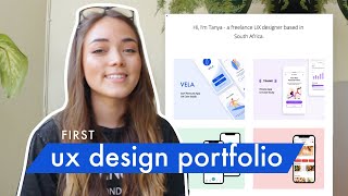 My First UX Design Portfolio  Advice for Beginners [upl. by Mikihisa]