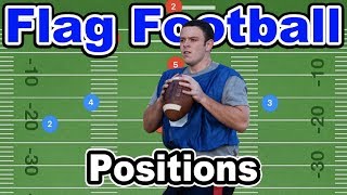 Offensive Positions in Flag Football [upl. by Eremihc]