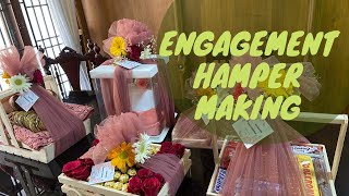 Engagement hamper making vlog engagement arrangements hamper makingnidasworld [upl. by Hartzke]