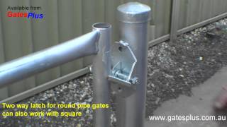 Gate Latch 2 way for round pipe and square [upl. by Mitchel]