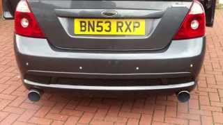 FORD MONDEO ST220 268BHP POWERFLOW EXHAUST REV [upl. by Lyndell]