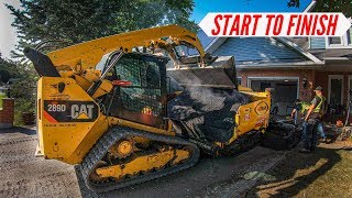 Paving An Entire Driveway COMPLETE PROJECT [upl. by Ehpotsirhc170]