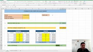 Ejercicio Corte de caja en Excel [upl. by Jair]