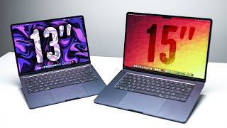 13quot vs 15quot M2 MacBook Air  ULTIMATE Comparison [upl. by Sedruol101]