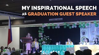 Inspirational Speech as Graduation Guest Speaker [upl. by Mignon389]