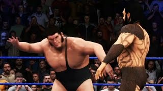 WWE  Giant gonzalez vs Andre the giant [upl. by Eiramnerual]