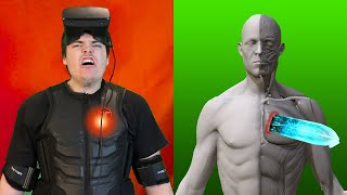 HOW MUCH PAIN CAN I FEEL IN VR Haptic Suit [upl. by Kamal249]