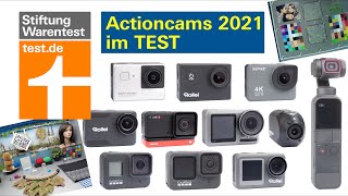 Actioncams Test 2021 GoPro Hero9 dji Osmo Action amp Co im Vergleichstest  die beste Action Cam [upl. by Charla]