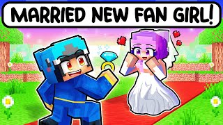 Omz MARRIED A NEW CRAZY FAN GIRL in Minecraft [upl. by Ilanos]