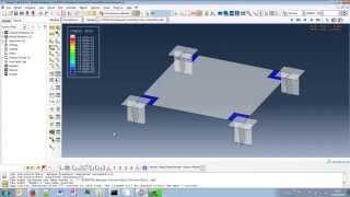 Abaqus  Contact modeling tutorial [upl. by Ecnarual]