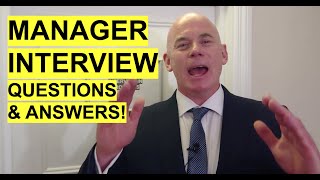 MANAGER Interview Questions and Answers How to PASS a Management Job Interview [upl. by Llejk]