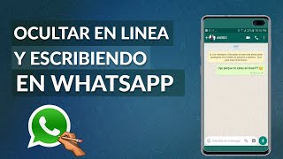 Cómo Desactivar en Linea Visto y Escribiendo en WhatsApp [upl. by Kindig983]