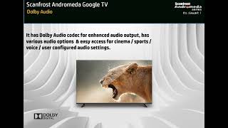 Andromeda Google TV from Scanfrost [upl. by Pillyhp]