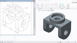 Creo Practice Exercises for Beginners  2  Creo Part Modeling Tutorial [upl. by Gavin]