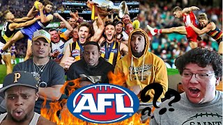 AMERICAN FOOTBALL PLAYERS REACT TO quotWhat is AFL Aussie Rules Explainedquot [upl. by Suoiradal987]