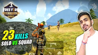 23 KILLS WITH NEW CHARACTERS  FREE FIRE 3rd ANNIVERSARY SPECIAL GAMEPLAY [upl. by Nialb249]