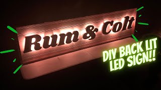 BUILD A BACKLIT LED SIGN Tips and Tricks for DIY [upl. by Acinoed]