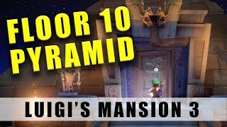 Luigis Mansion 3 how to get into the Pyramid on 10F Floor 10 Tomb Suites Pyramid [upl. by Airamahs]