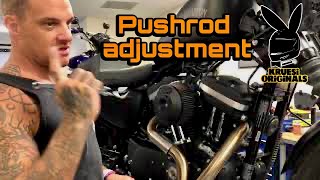 Harley pushrod adjustment [upl. by Pedaias]