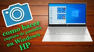 como hacer captura de pantalla en laptop hp Windows 10💻  MUY FÁCIL 2021 [upl. by Phylis45]