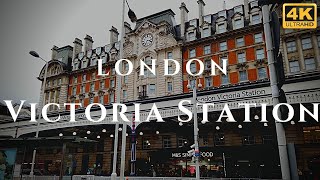 London Victoria Station Walk Through England 4K [upl. by Raybin332]