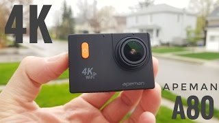 Apeman A80 4K WIFI Action Camera REVIEW amp Sample Videos and Pictures [upl. by Nitaj806]