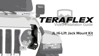 JL HiLift Jack Mount Bracket Kit Install  TeraFlex [upl. by Oakman]