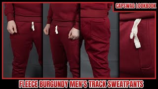 Mens Fleece Sweatpants  Light Grey Joggers  Men Grey Joggers  Maroon Track Pants Shorts [upl. by Nylkaj]