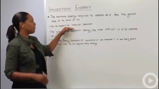 Ionization Energy  Periodic Trends [upl. by Grube]