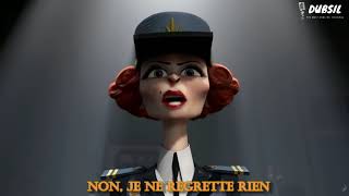 Edith Piaf Non Je ne regrette rien Animated Lyrics  Madagascar 3 Europes Most Wanted [upl. by Ennairak]