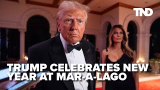 Trump rings in New Year at MaraLago party [upl. by Eiramanitsirhc518]