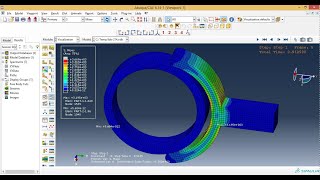 Abaqus Tutorial Videos  Contact Analysis of Cylindrical Part in Abaqus 614 [upl. by Waki]