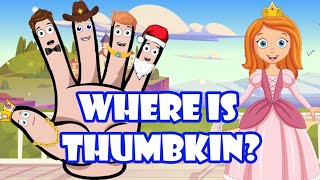 Where is Thumbkin  Kids amp Nursery Rhymes  Sing Along Song  Animated [upl. by Udale]