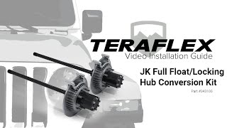 TeraFlex Install Full FloatLocking Hub Conversion Kit [upl. by Thomajan]