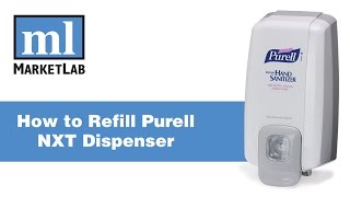 Marketlab Demonstrates How to Refill Purell NXT Dispenser [upl. by Costello]