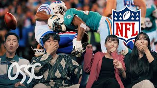 Koreans React To The Toughest NFL Hits For The First Time [upl. by Malaspina]