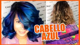 CABELLO AZUL FANTASÍA  Blue Hair Fantasy tutorial CabelloFantasia [upl. by Levins788]