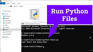 How to Run a Python  py  File in Windows laptop  computer [upl. by Oicnaneb]