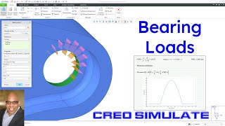 Creo Simulate  Bearing Loads [upl. by Yevol]