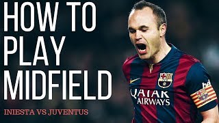 How To Play Center Midfielder In Football  Andres Iniesta Analysis VS Juventus [upl. by Ynaoj689]