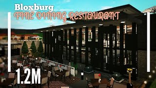 12M Fancy Modern Restaurant SpeedBuild  Bloxburg ROBLOX [upl. by Baggott]