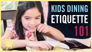 KIDS DINING ETIQUETTE 101 with an Expert Coach [upl. by Irehs]