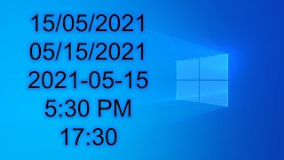 How to Customize the Date and Time Format on Windows 10 [upl. by Aldarcy]