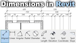 Dimensions in Revit Tutorial [upl. by Amerd726]