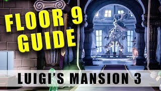 Luigis Mansion 3 Floor 9 walkthrough  100 9F Supernatural History guide [upl. by Brom]